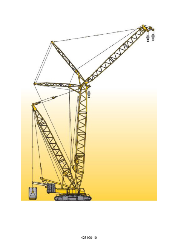 Liebherr LR 1750S Crane Load Chart Operators Manual SN 074726 - Image 6