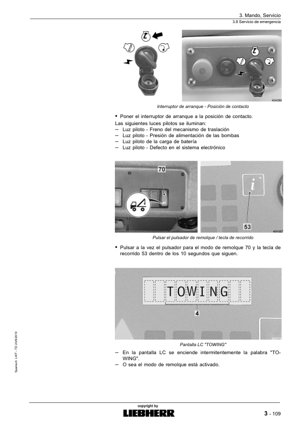 Liebherr LR 634 Litronic Crane Operators Manual ES - Image 10