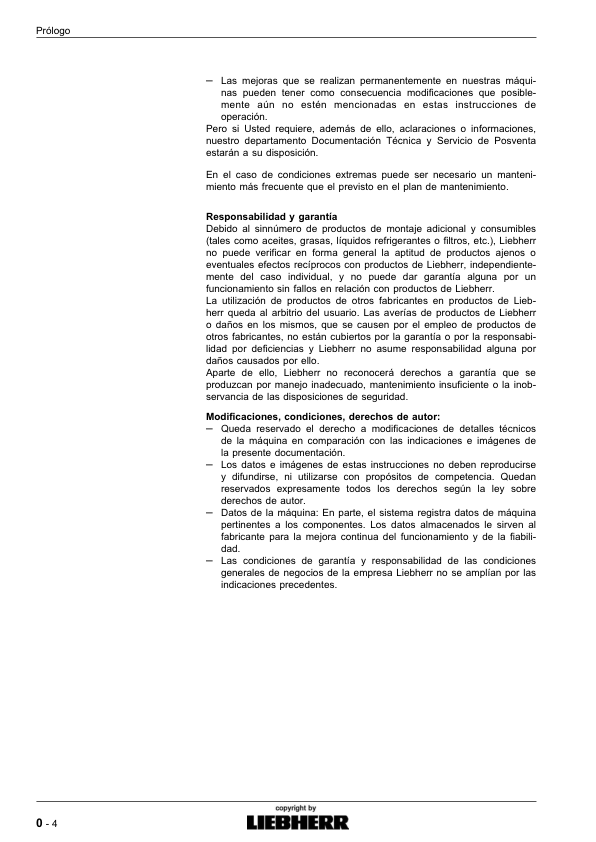 Liebherr LR 634 Litronic Crane Operators Manual ES - Image 6