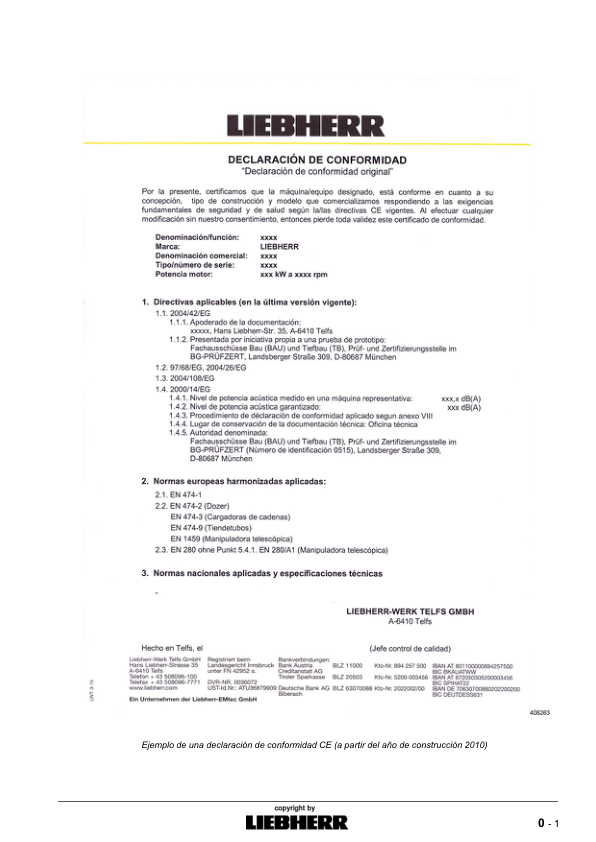 Liebherr LR 634 Litronic Crane Operators Manual ES - Image 4