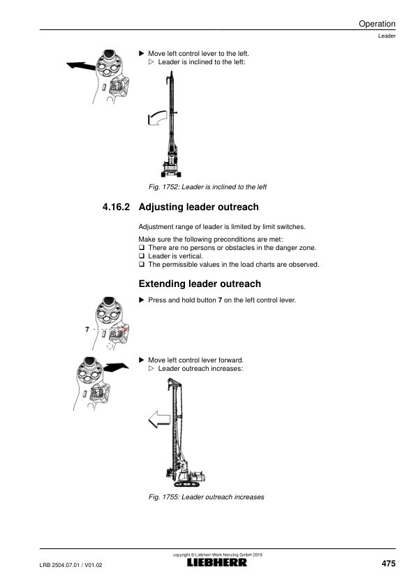 Liebherr LRB 355.1 Crane Operators Manual SN 111682 - Image 17