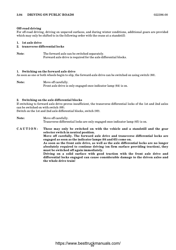Liebherr LTM 1030-1 080 Series Crane Operators Manual - Image 16