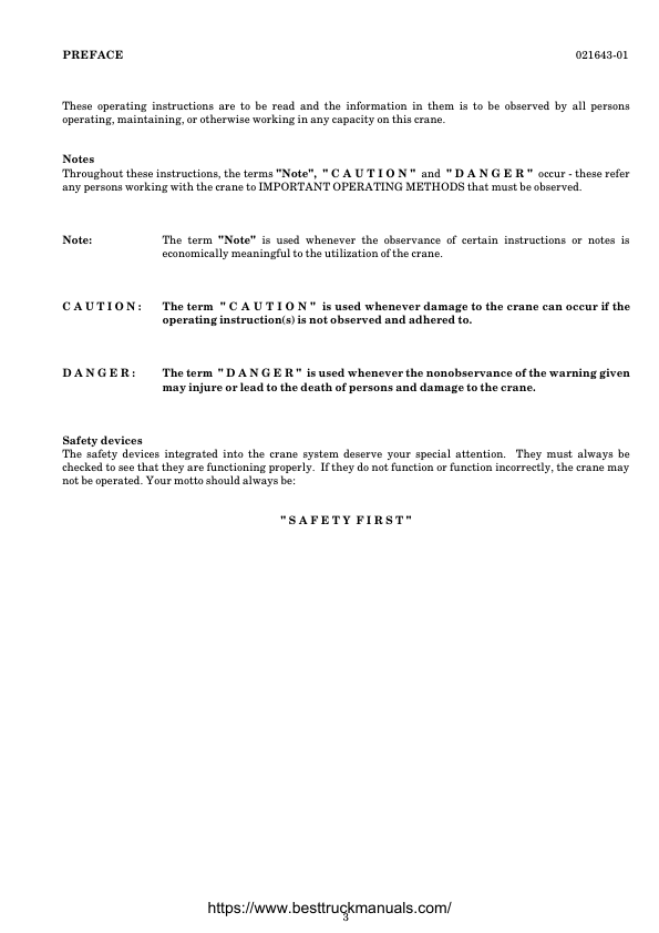 Liebherr LTM 1030-1 080 Series Crane Operators Manual - Image 5