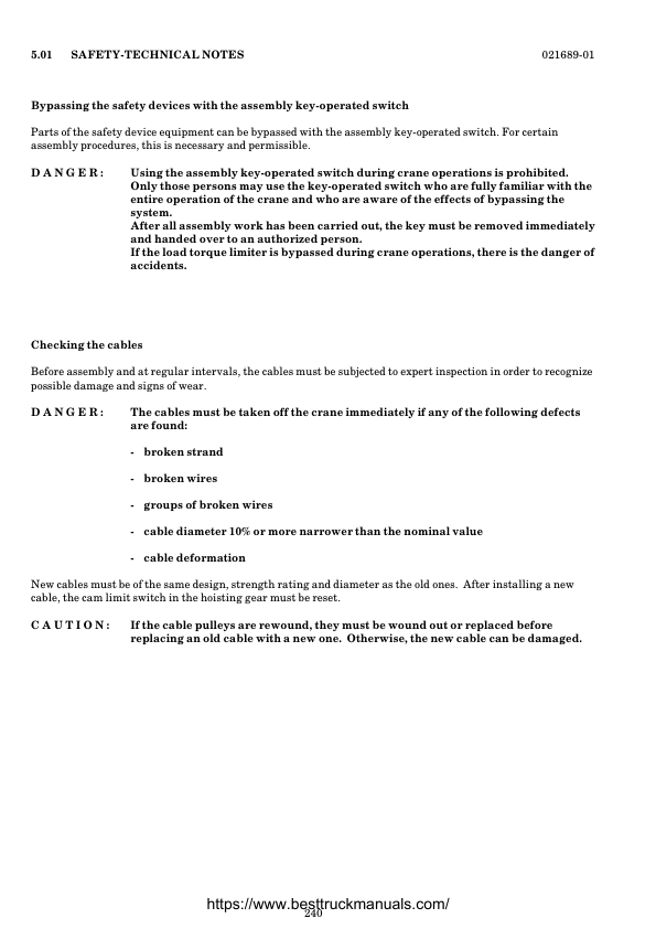 Liebherr LTM 1030-1 080 Series Crane Operators Manual - Image 12