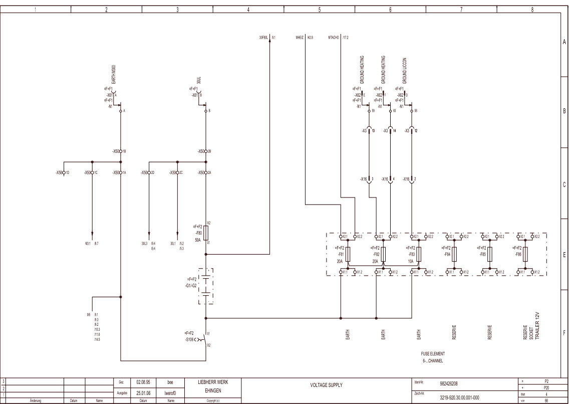 Liebherr LTM 1030-1 Crane Electrical Schematics Service Manual - Image 6