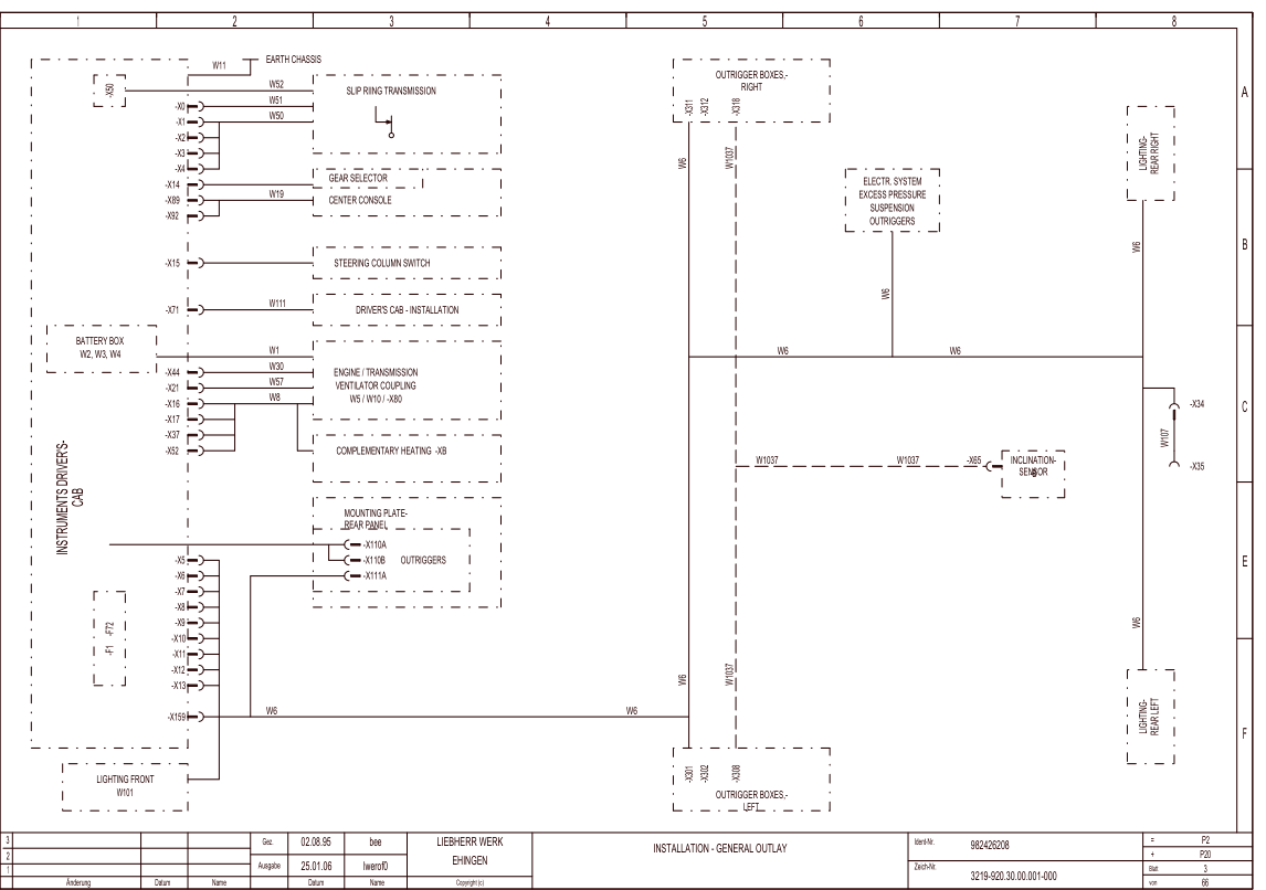 Liebherr LTM 1030-1 Crane Electrical Schematics Service Manual - Image 5