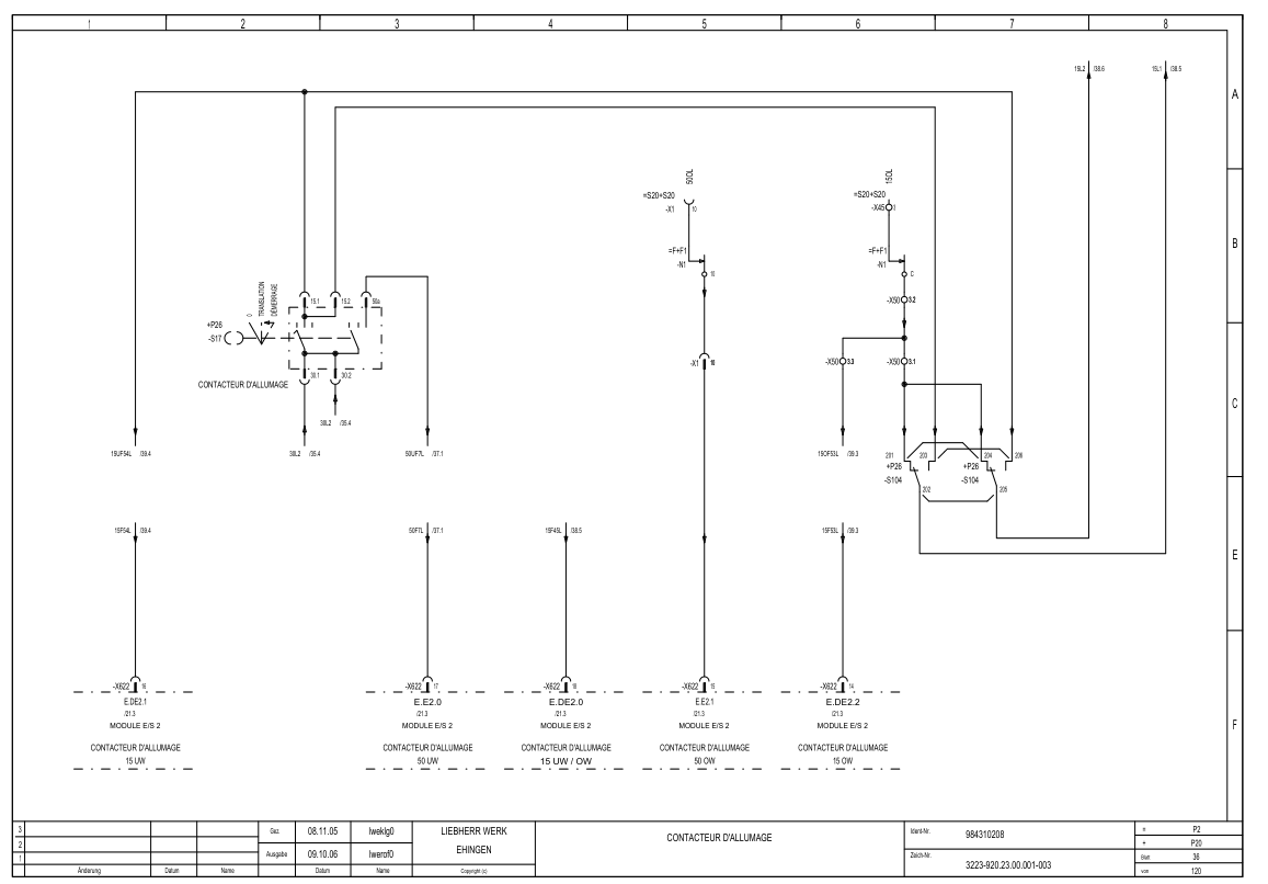 Liebherr LTM 1030 2.1 Crane Electrical Schematics Service Manual - Image 9