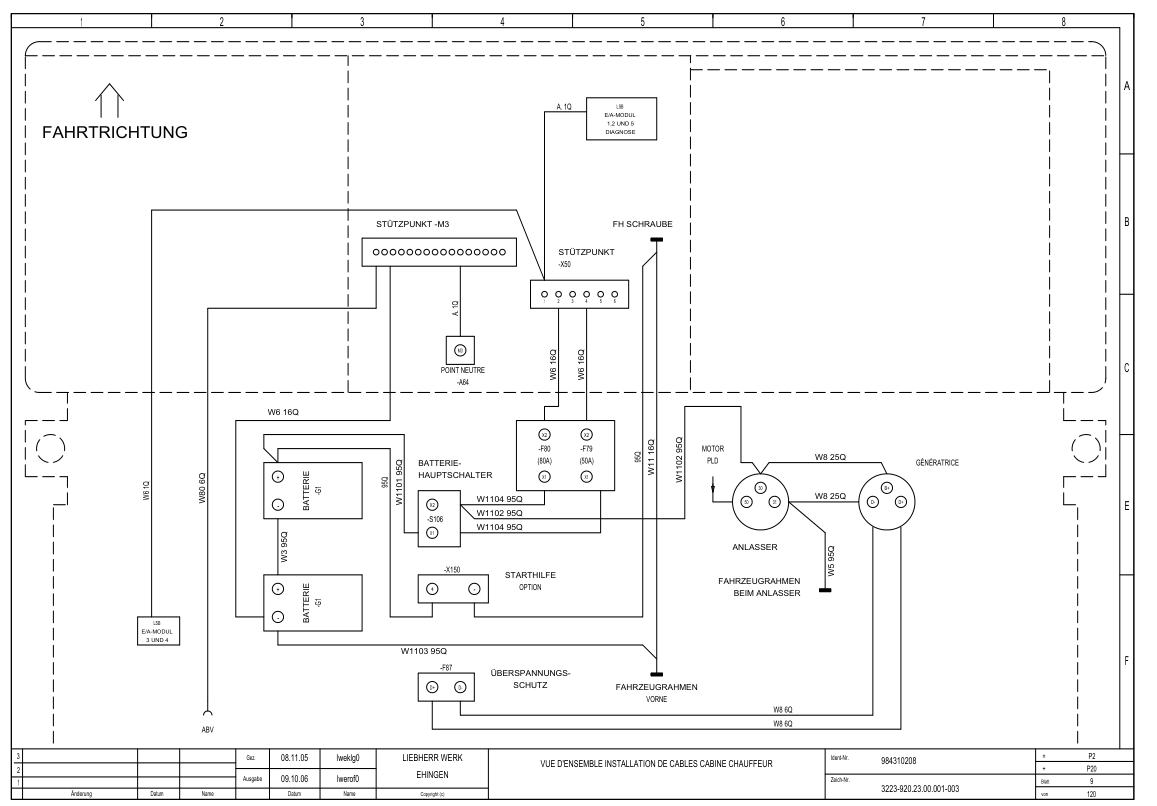 Liebherr LTM 1030 2.1 Crane Electrical Schematics Service Manual - Image 7