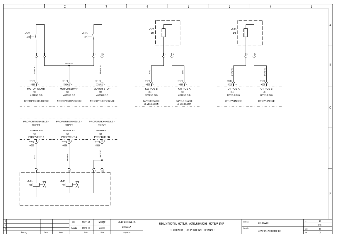 Liebherr LTM 1030 2.1 Crane Electrical Schematics Service Manual - Image 10