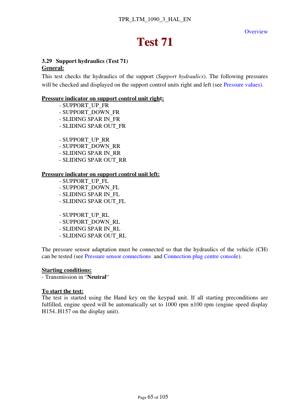 Liebherr LTM 1090-3 Crane Test Program Chassis Operators Manual - Image 16