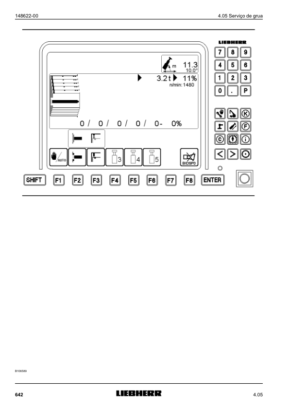 Liebherr LTM 1090-4.1 Crane Operators Manual PT v20700-01-14 - Image 13