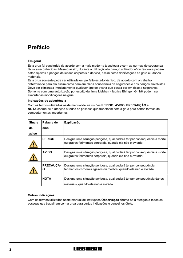 Liebherr LTM 1100-4.2 Crane Operators Manual PT - Image 3