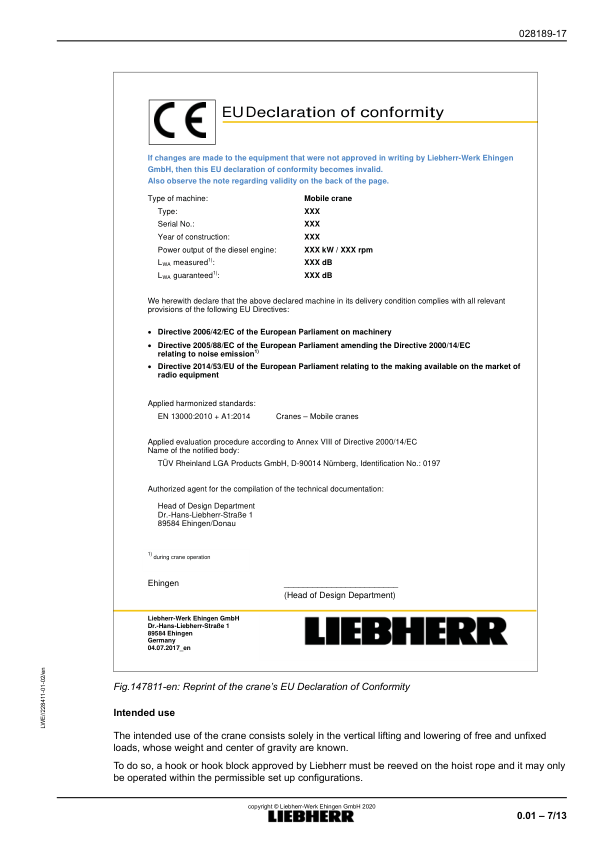 Liebherr LTM 1120-4.1 Crane Driving With The Equipment in Place Operators Manual - Image 12