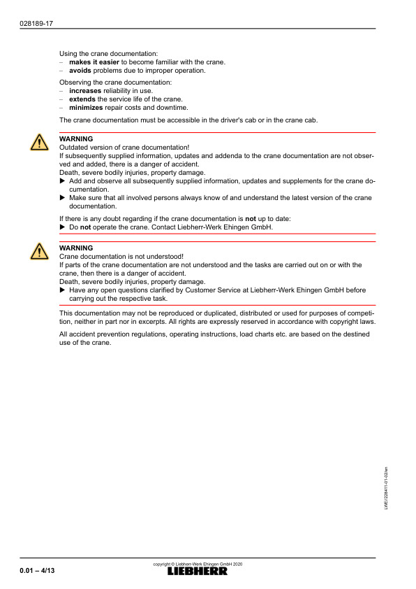Liebherr LTM 1120-4.1 Crane Driving With The Equipment in Place Operators Manual - Image 9