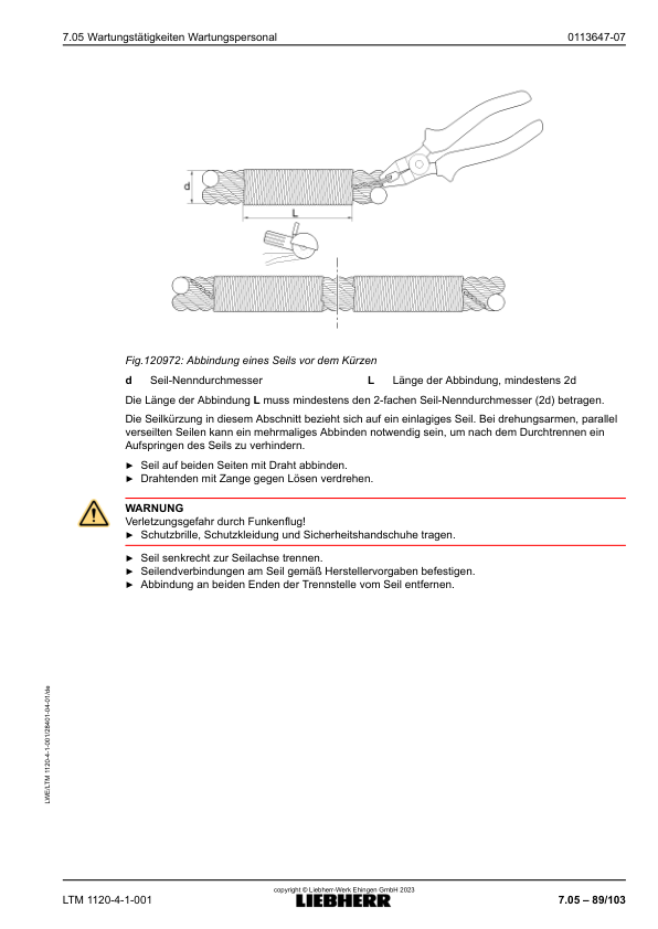Liebherr LTM 1120 4.1 Crane Operators Manual DE - Image 13