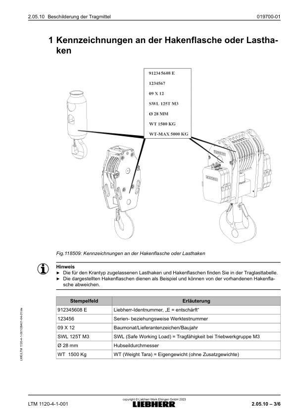 Liebherr LTM 1120 4.1 Crane Operators Manual DE - Image 15