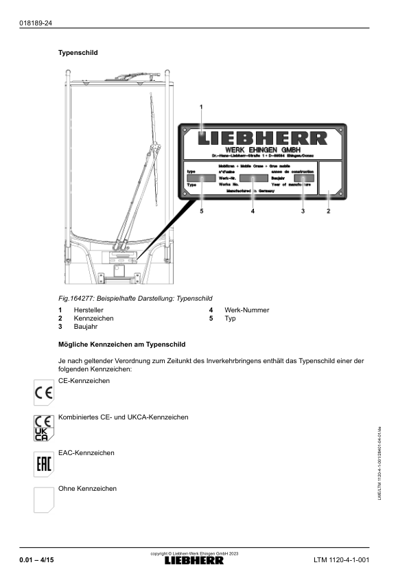 Liebherr LTM 1120 4.1 Crane Operators Manual DE - Image 6