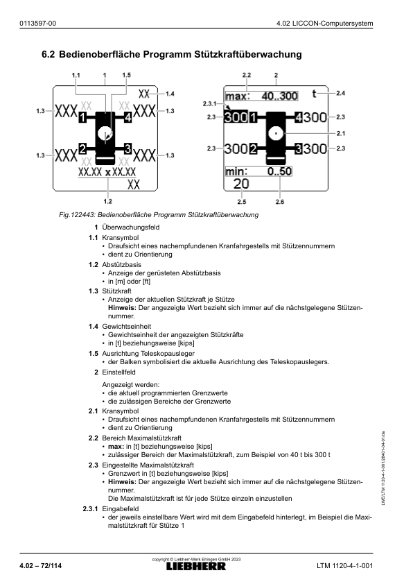 Liebherr LTM 1120 4.1 Crane Operators Manual DE - Image 17