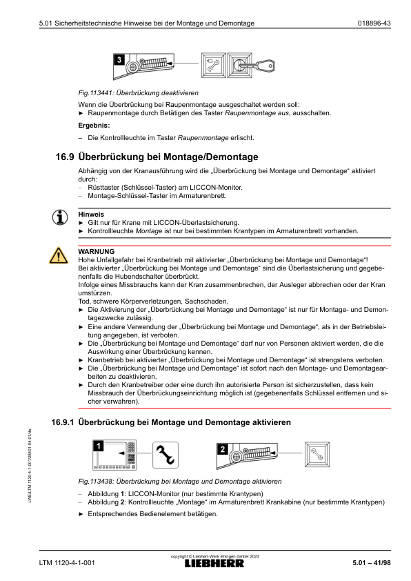 Liebherr LTM 1120 4.1 Crane Operators Manual DE - Image 10