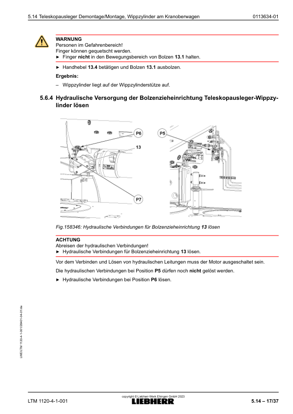 Liebherr LTM 1120 4.1 Crane Operators Manual DE - Image 11