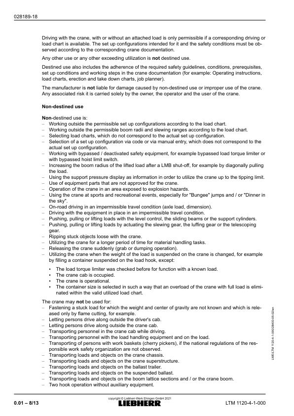 Liebherr LTM 1120-4.1 Crane Operators Manual - Image 3