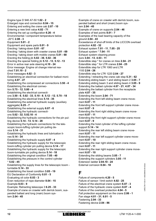 Liebherr LTM 1120-4.1 Crane Operators Manual - Image 15