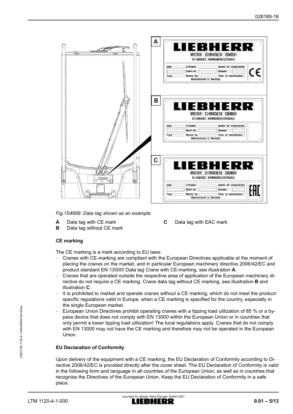 Liebherr LTM 1120-4.1 Crane Operators Manual - Image 10
