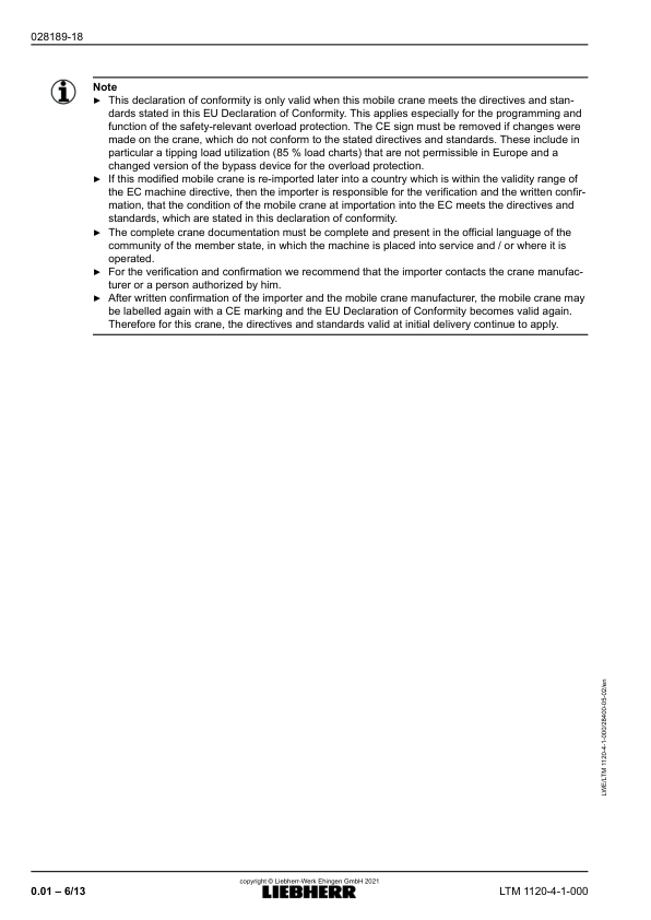 Liebherr LTM 1120-4.1 Crane Operators Manual - Image 11