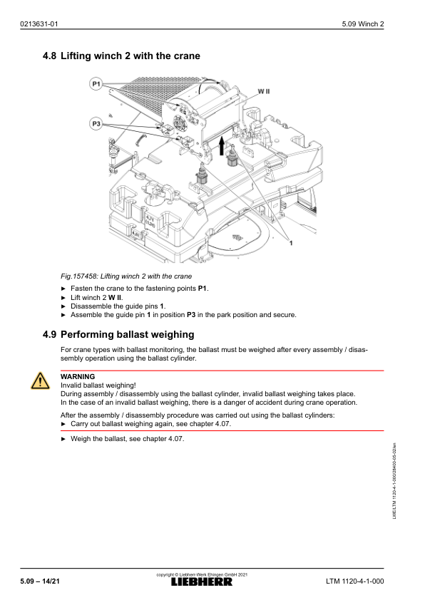 Liebherr LTM 1120-4.1 Crane Operators Manual - Image 13