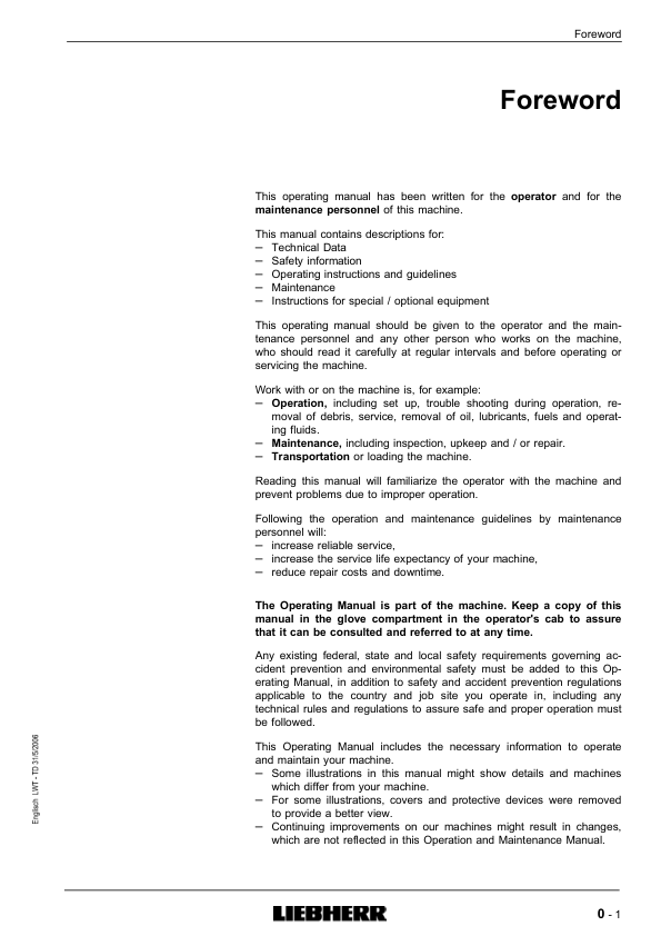 Liebherr PR 754 Litronic Crawler Dozer Operation Manual - Image 3
