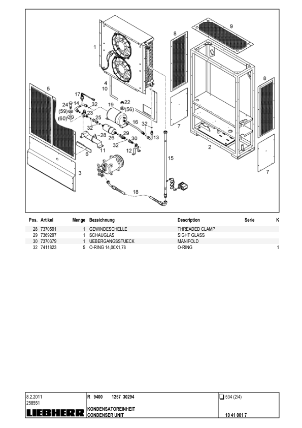 Liebherr R9400 1257 Excavator Parts Catalog SN 30294 - Image 14
