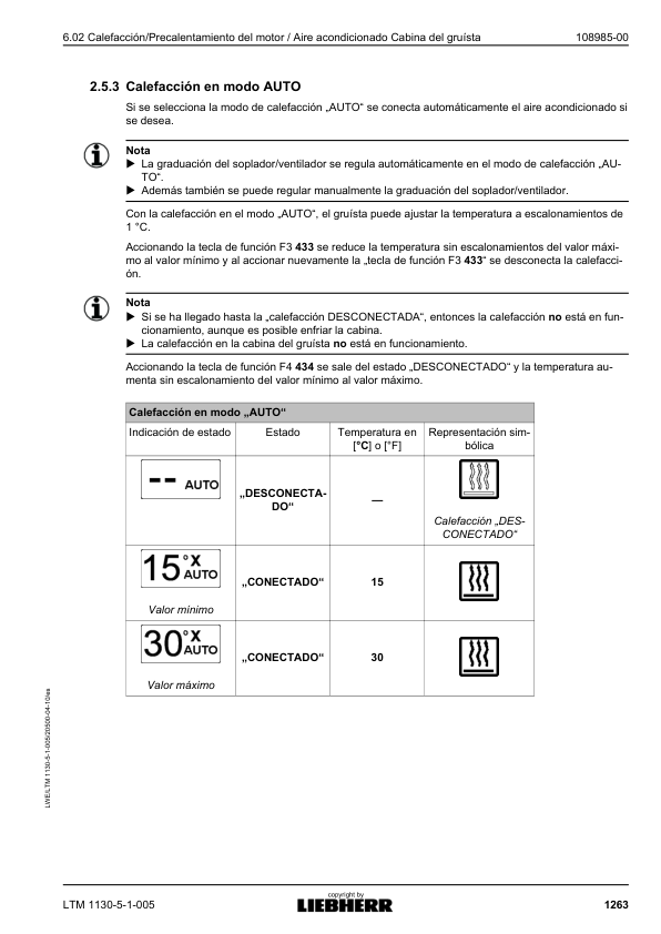 Liebherr TM 1130 5.1 Crane Operators Manual ES - Image 12