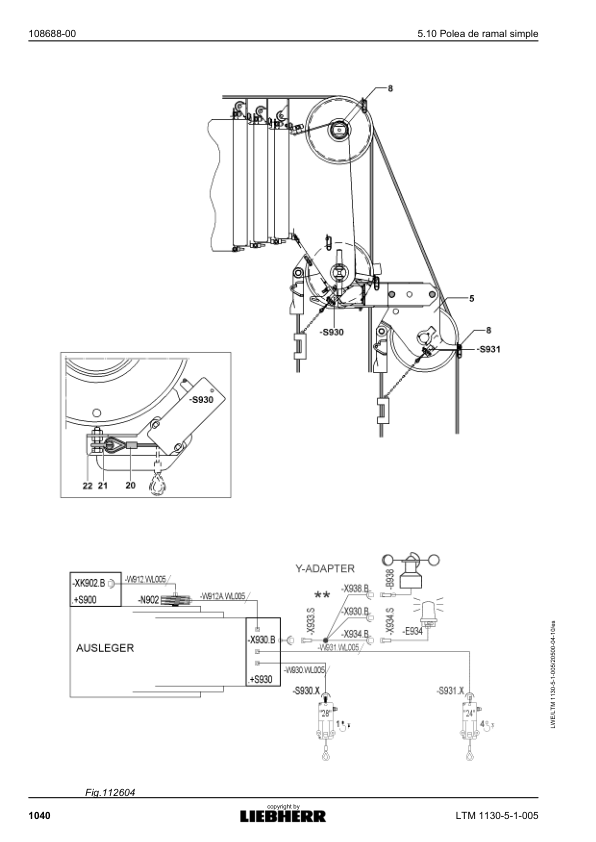 Liebherr TM 1130 5.1 Crane Operators Manual ES - Image 11