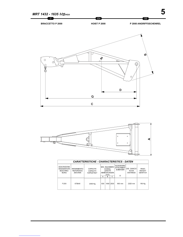 Manitou MRT 1432 M Series E-2 Telehandler Operators and Service Manual SN 411048 and Below - Image 10