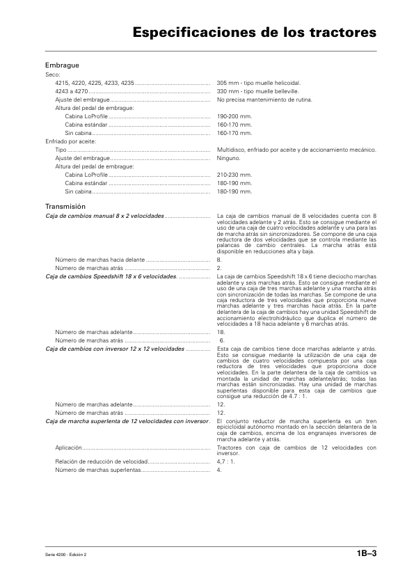 Massey Ferguson 4200 Series Tractor Service Manual ES - Image 7