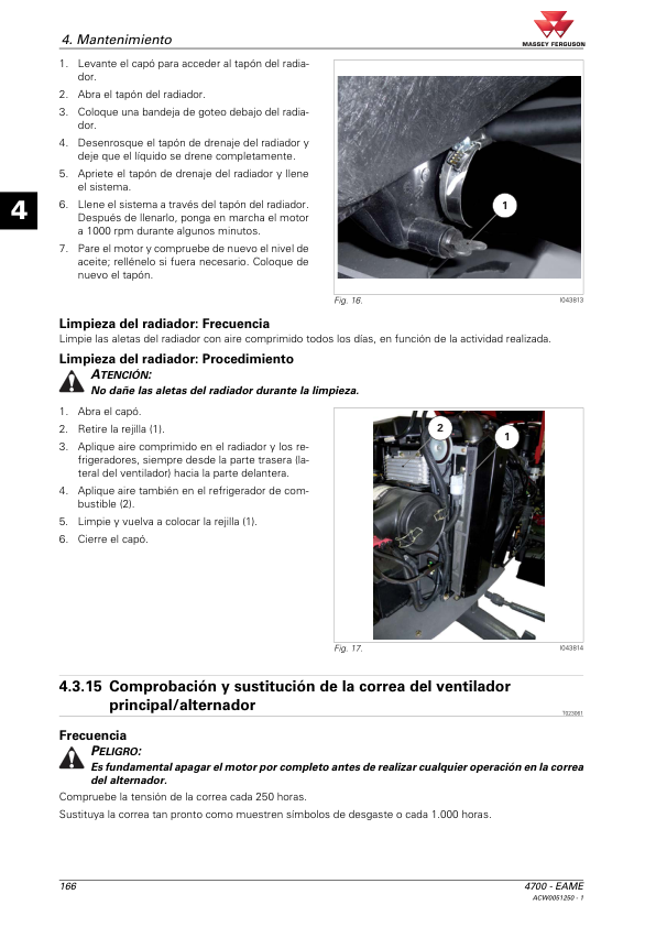 Massey Ferguson 4700 Series 4707 4708 4709 Tractor Operators Manual ES - Image 12