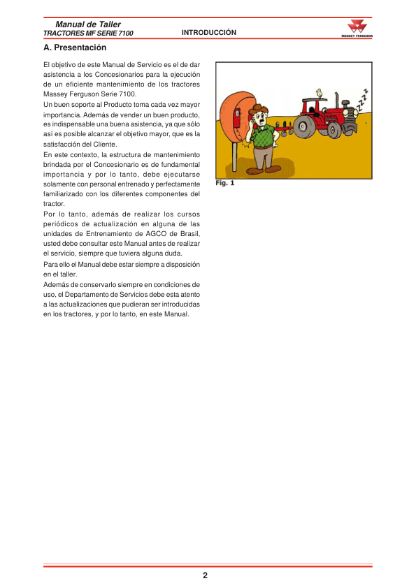 Massey Ferguson 7100 Series Tractor Service Manual ES - Image 6