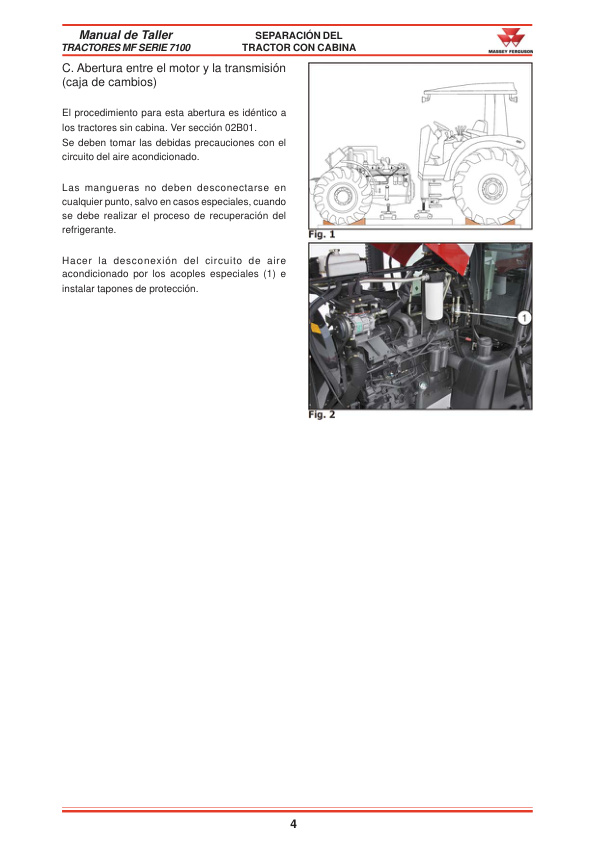 Massey Ferguson 7100 Series Tractor Service Manual ES - Image 11