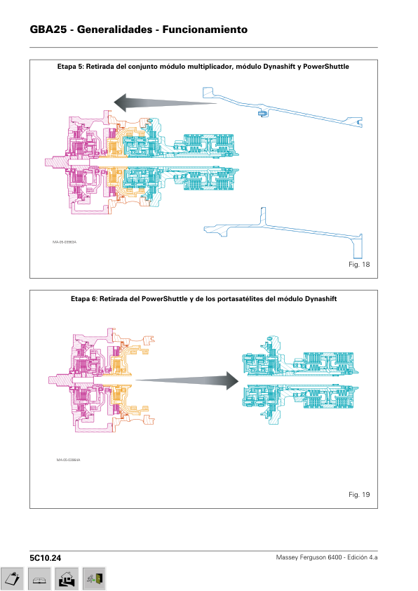 Massey Ferguson GBA25 Transmission Gearbox Service Manual ES - Image 16