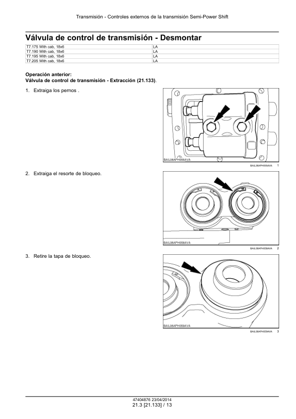 New Holland T7.140 150 165 175 180 190 195 205 Tractor Service Manual ES - Image 9