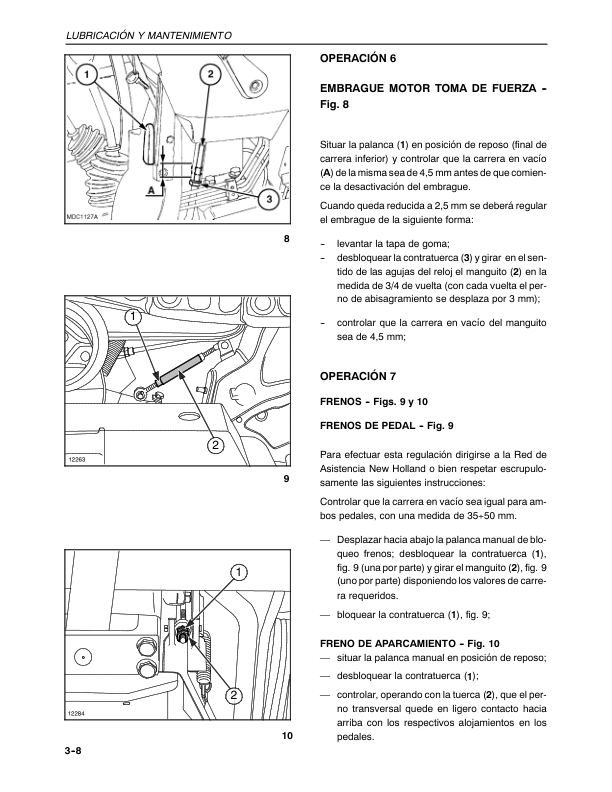 New Holland TK76 TK85 TK85M Crawler Tractor Operators Manual ES - Image 13