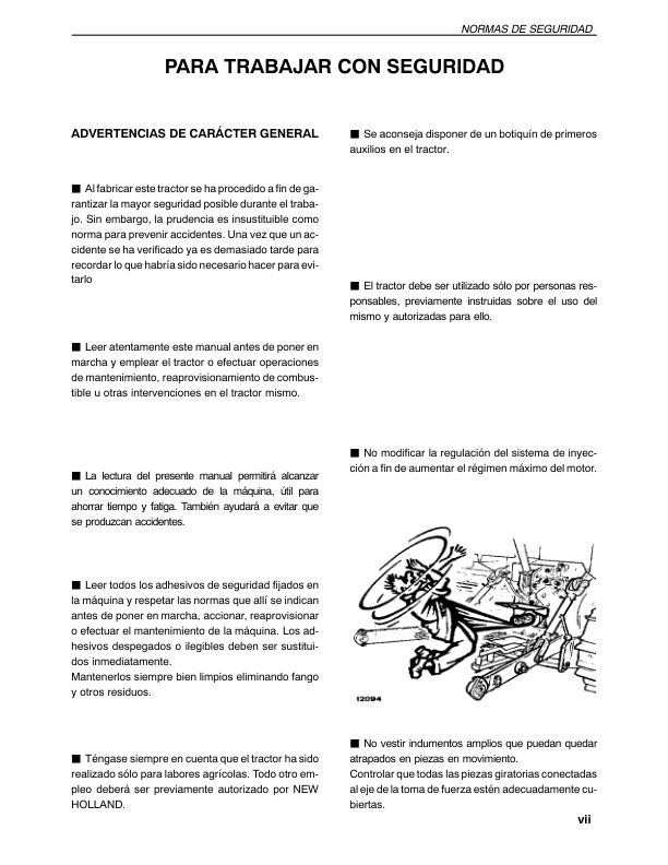 New Holland TK76 TK85 TK85M Crawler Tractor Operators Manual ES - Image 8