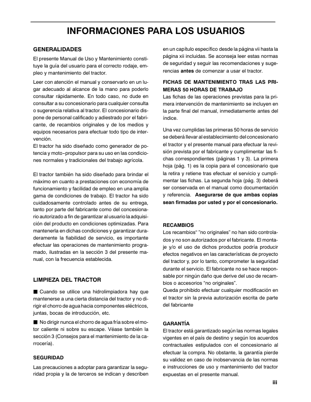 New Holland TK76 TK85 TK85M Crawler Tractor Operators Manual ES - Image 4