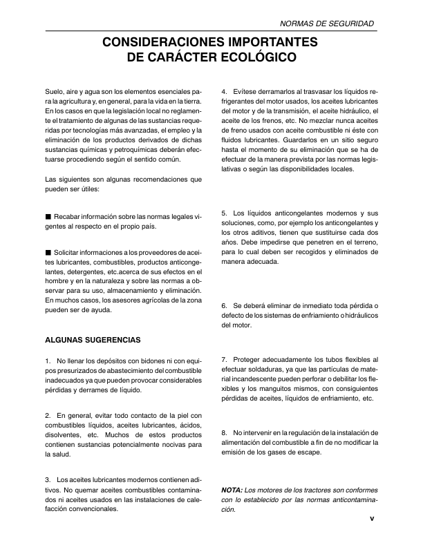 New Holland TK76 TK85 TK85M Crawler Tractor Operators Manual ES - Image 6