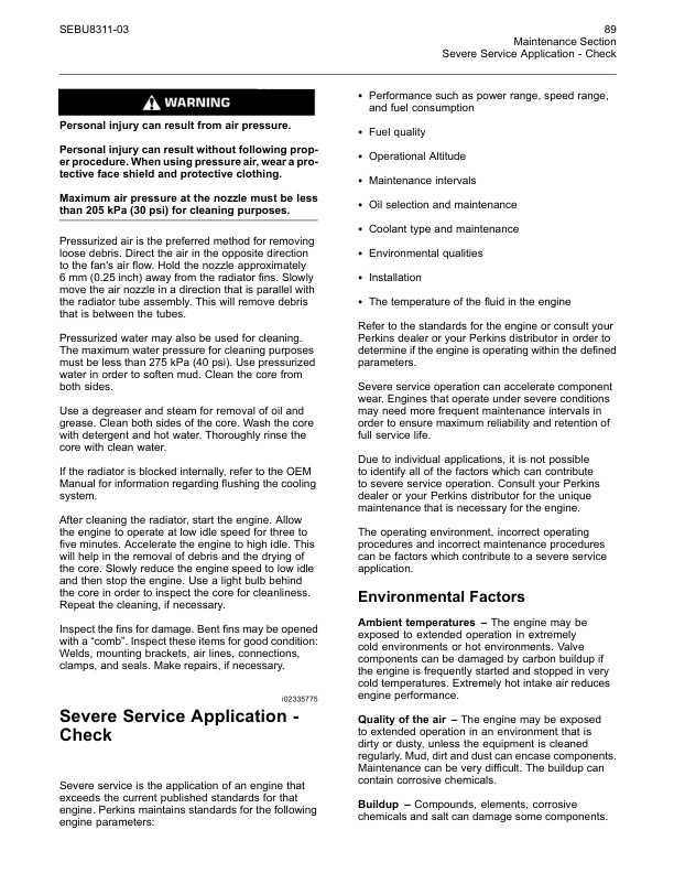 Perkins 400A 400D Engines Operation and Maintenance Manual EN - Image 10