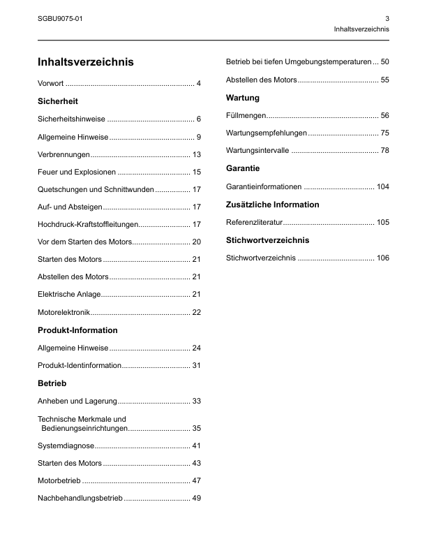Perkins 404F-E22T 404F-E22TA 403-E17T Engines Operation and Maintenance Manual DE - Image 4