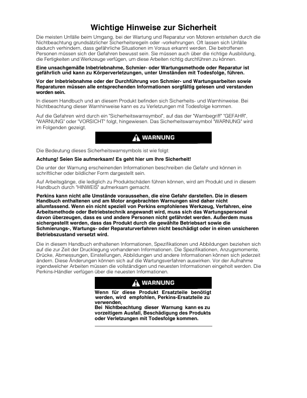 Perkins 854F-E34T Engines Operation and Maintenance Manual DE - Image 3