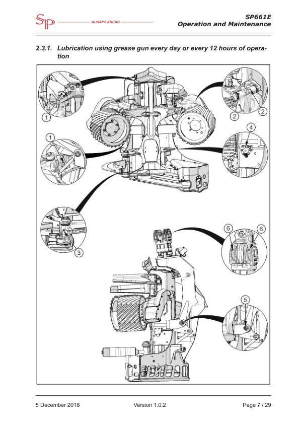 SP SP661E Processing Head Operation and Maintenance Manual - Image 4