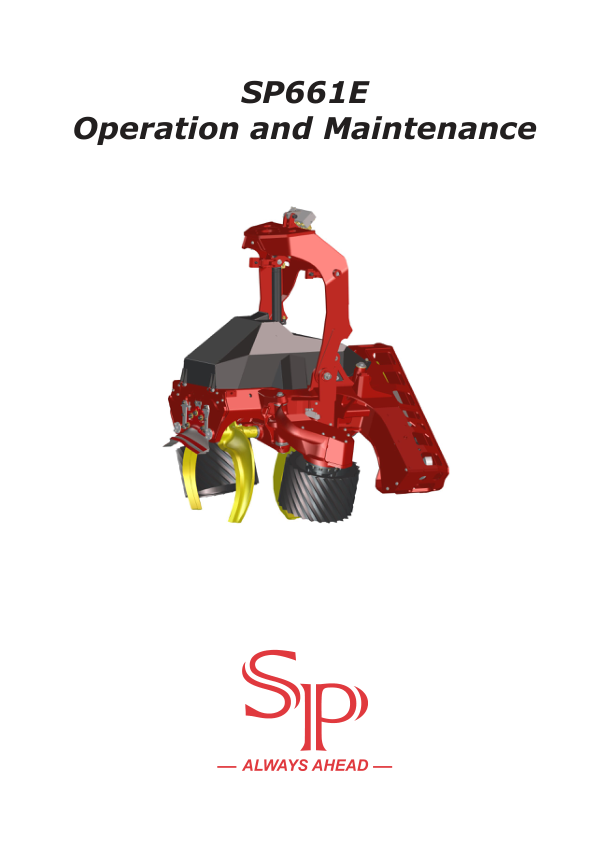 SP SP661E Processing Head Operation and Maintenance Manual - Image 2