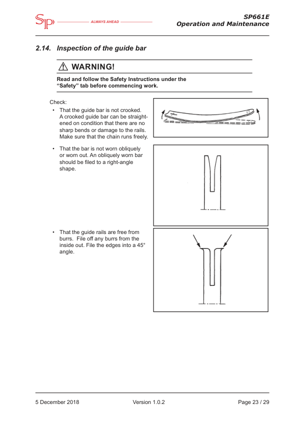 SP SP661E Processing Head Operation and Maintenance Manual - Image 15